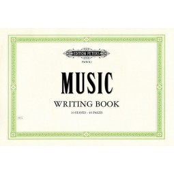 CAHIER DE MUSIQUE 10 PORTÉES ITALIEN PMWB2
