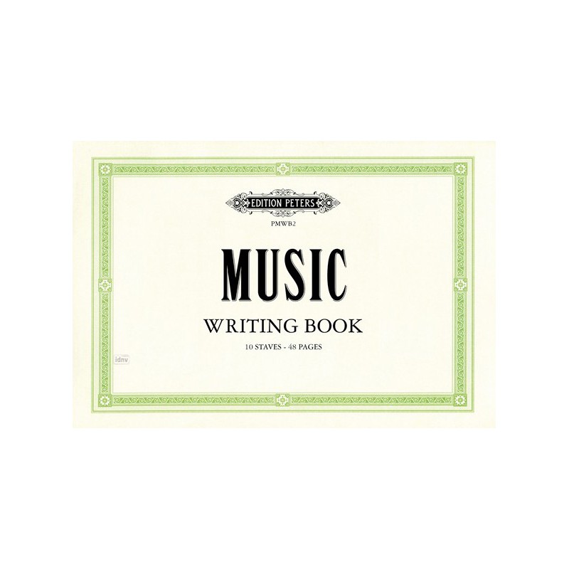 CAHIER DE MUSIQUE 10 PORTÉES ITALIEN PMWB2