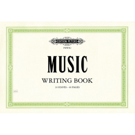 CAHIER DE MUSIQUE 10 PORTÉES ITALIEN PMWB2
