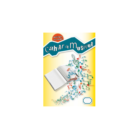 CAHIER DE MUSIQUE ET CHANT 12 PORTEES 48 PAGES