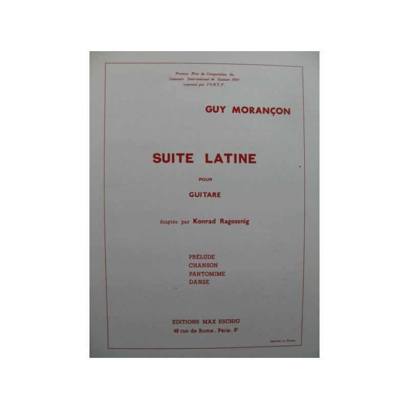 MORANCON SUITE LATINE  ME7644