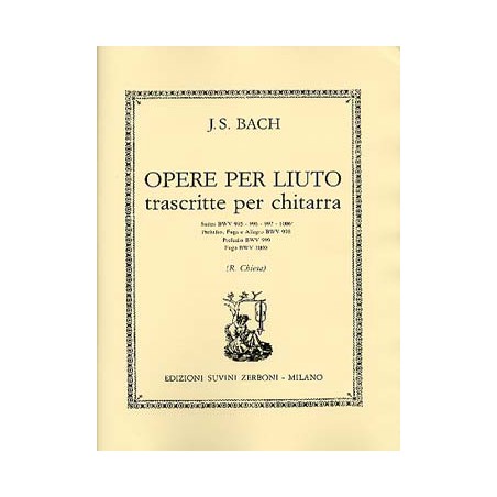 BACH OPERE PER LIUTO ESZ10028