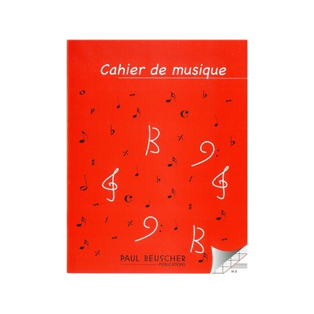 CAHIER DE MUSIQUE ET CHANT 8 PORTEES M8