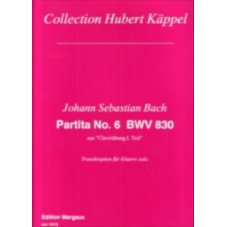 BACH PARTITA N°6 BWV830 EM1013