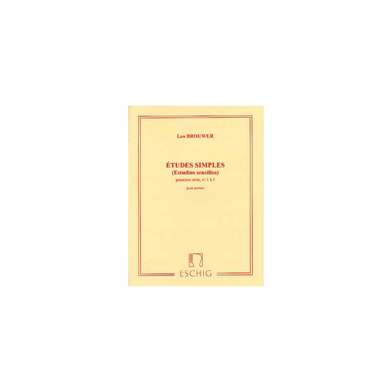 BROUWER ETUDES SIMPLES 1 ME7997