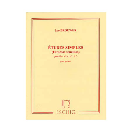 BROUWER ETUDES SIMPLES 1 ME7997