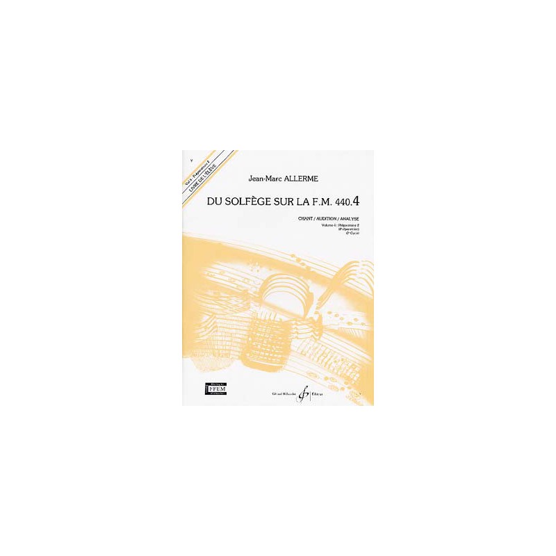 ALLERME FM 440.4 CHANT ANALYSE ELEVE GB5284