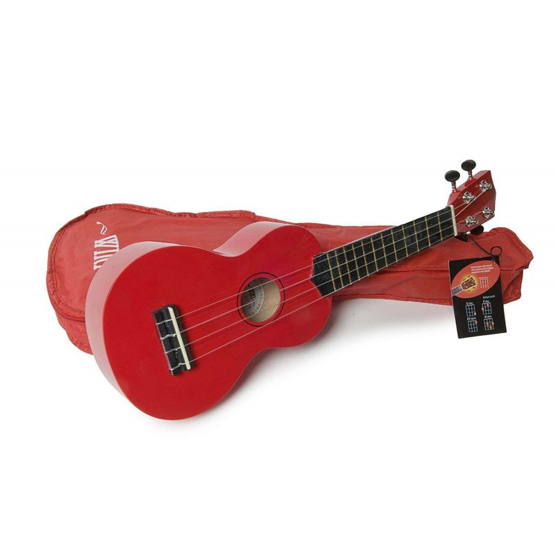 UKULELE WIKI UK10 SOPRANO GLOSS ROUGE UK10G RD