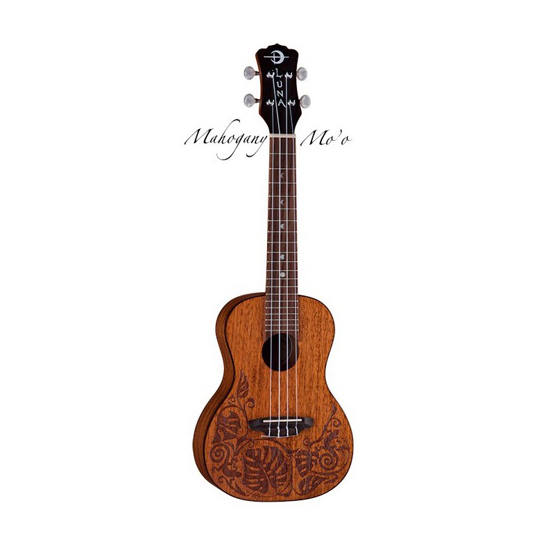 UKULELE LUNA CONCERT ACAJOU TATTOO LEZARD