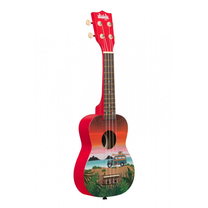 UKULELE KALA SOPRANO UKADELIC GRAPHIC SURFARI