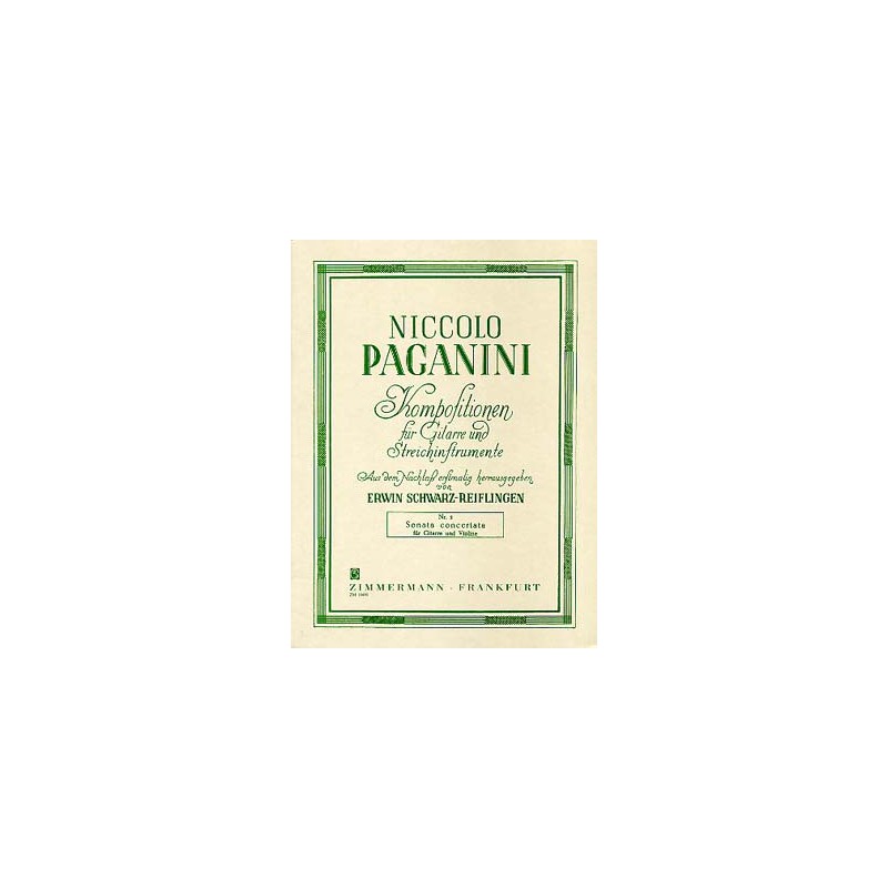 PAGANINI SONATA CONCERTATA ZM10490