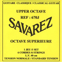 SAVAREZ OCTAVE SUPERIEURE 40CM FORTE TENSION JEU 670J