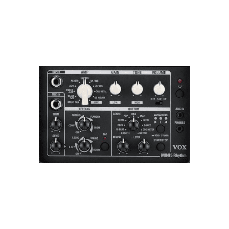 AMPLI VOX MINI5 RYTHM BLACK MINI5-RM