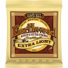 ERNIE BALL ACOUSTIC EXTRA LIGHT BRONZE 10/50 JEU EP2006