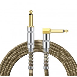 CABLE GROOVIT TWEED TRESSE HQ BLINDE MARRON JACK DROIT/COUDE 3M