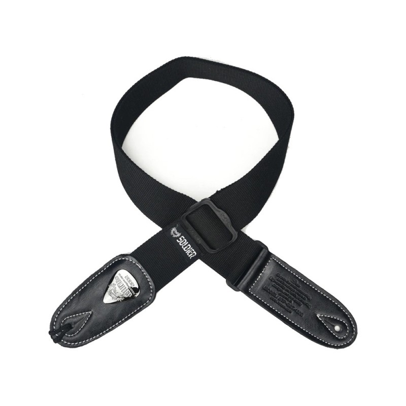 SANGLE SOLDIER COTON TISSE NOIR SOL130305