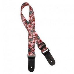 SANGLE UKULELE GAUCHO FLEURS ROSES  GSTU80PK