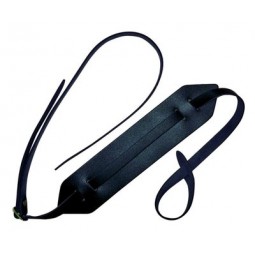 SANGLE UKULELE FIRE STONE CUIR NOIR