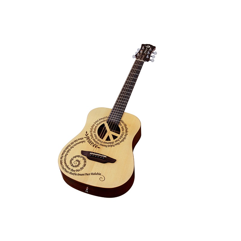 GUITARE LUNA VOYAGE SAF PEACE PCE