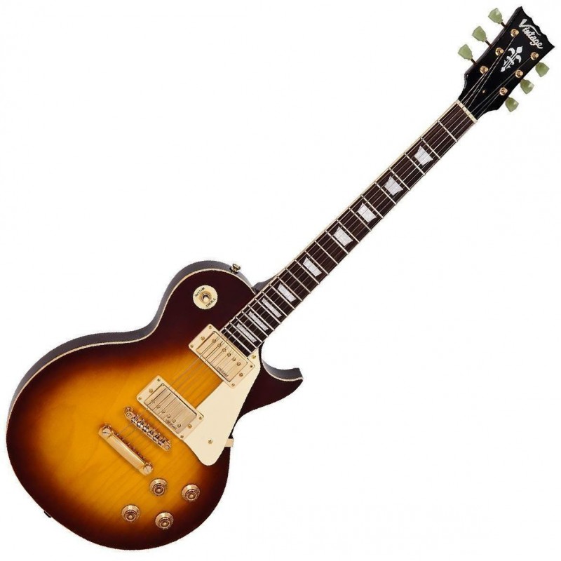 GUITARE ELECTRIQUE TYPE LES PAUL VINTAGE V100 TOBACCO SUNBURST V100TSB