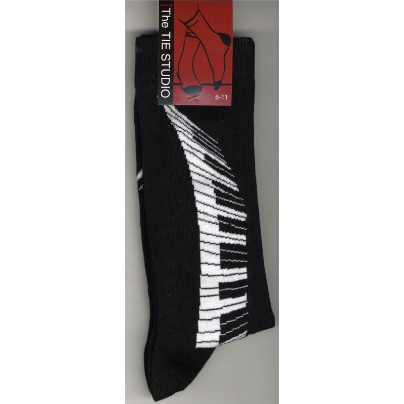 CHAUSSETTES PIANO NOIRES TAILLE 39/45 TIETS11004