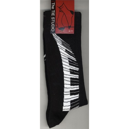 CHAUSSETTES PIANO NOIRES TAILLE 39/45 TIETS11004