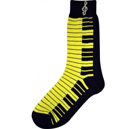 CHAUSSETTES JAUNE FEMME CLAVIER AIMG10001C