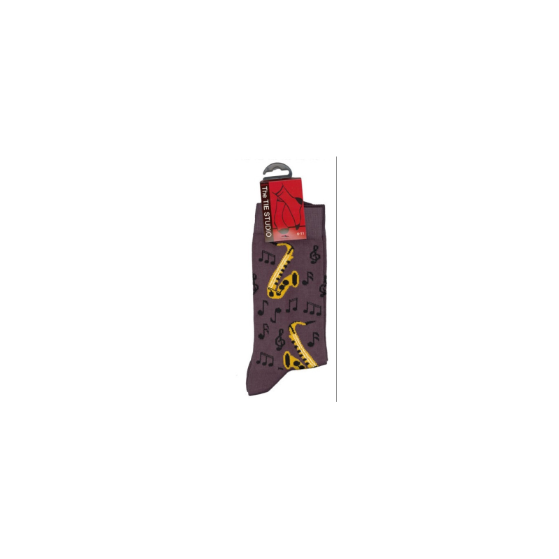 CHAUSSETTES MARRON SAXOPHONE 39/46 TIETS11002