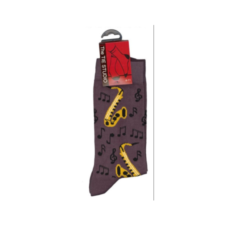 CHAUSSETTES MARRON SAXOPHONE 39/46 TIETS11002