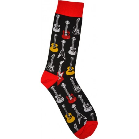 CHAUSSETTES NOIRES GUITARES 39-45