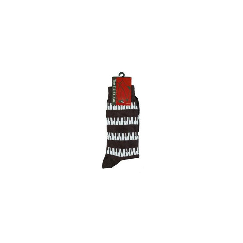 CHAUSSETTES PIANO NOIR BLANC TAILLE 39/45 TIETS11103
