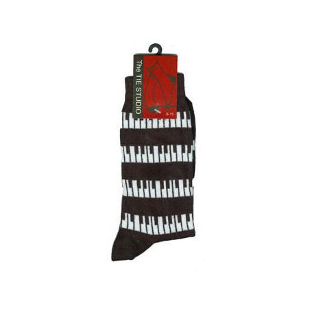 CHAUSSETTES PIANO NOIR BLANC TAILLE 39/45 TIETS11103