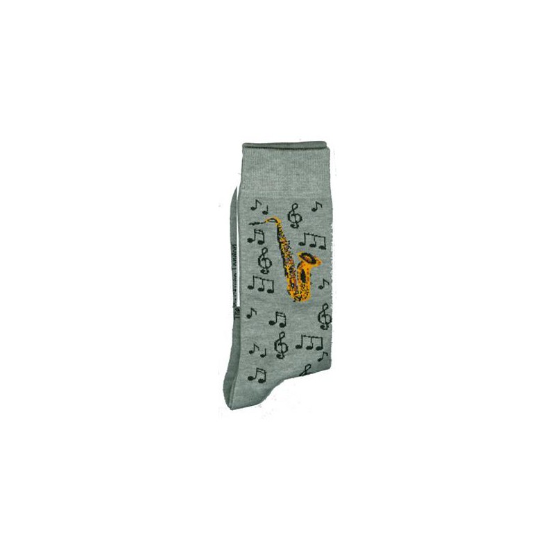 CHAUSSETTES GRISE SAXOPHONE 39/46 TIETS11086