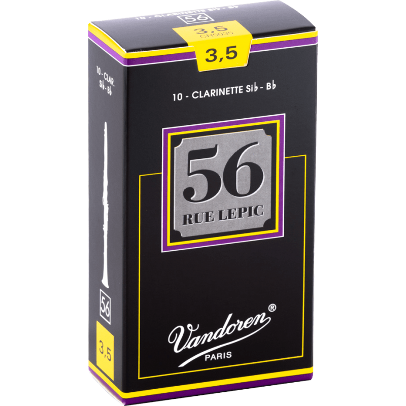 Vandoren SR2235 - 5 Anches Traditionnelles Pour Saxophone Ténor Force 3.5 - Son Riche Et Précis