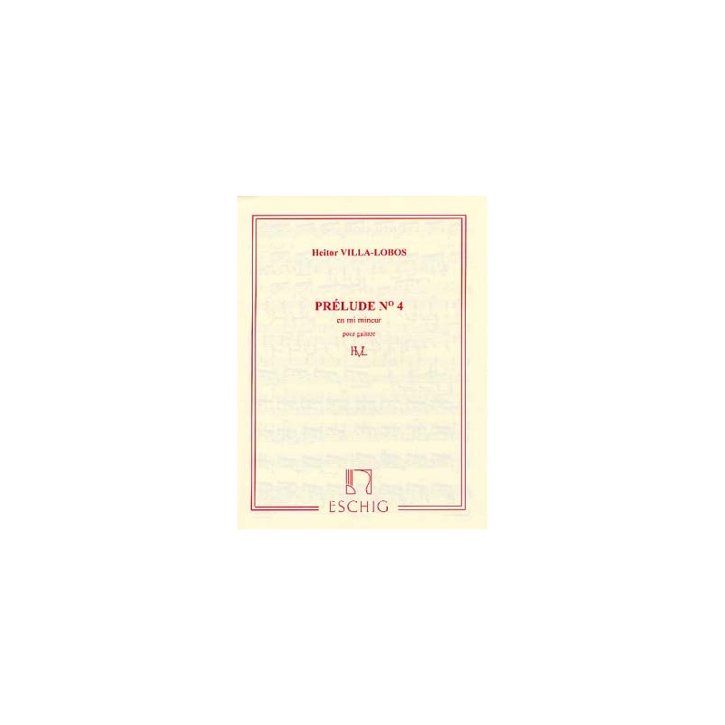 VILLA LOBOS PRELUDES 4 ZIGANTE