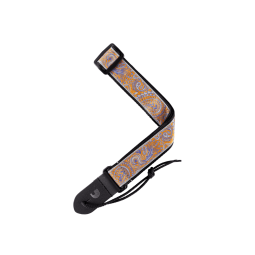 SANGLE UKULELE JAQUARD GRISE/ORANGE 15UKE05