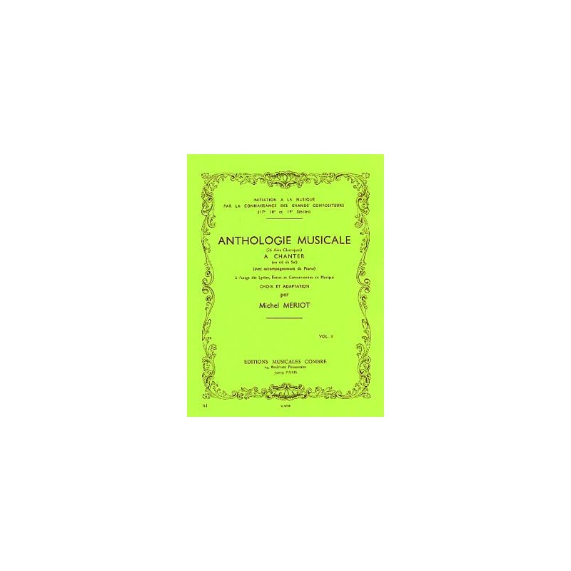MERIOT ANTHOLOGIE MUSICALE 2