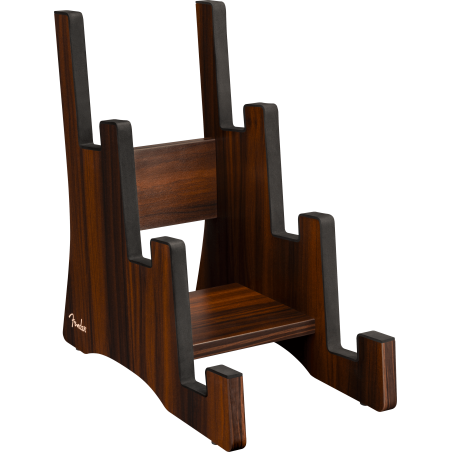 STAND GUITARE FENDER EN BOIS POUR 3 GUITARES ELECTRIQUES