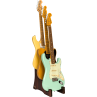 STAND GUITARE FENDER EN BOIS POUR 3 GUITARES ELECTRIQUES