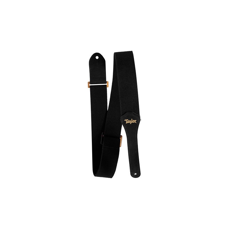 SANGLE TAYLOR GS MINI COTON NOIR AMBER BUCKLE 4013-20