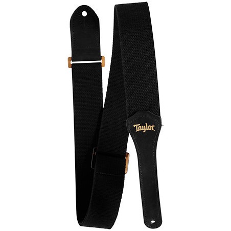 SANGLE TAYLOR GS MINI COTON NOIR AMBER BUCKLE 4013-20