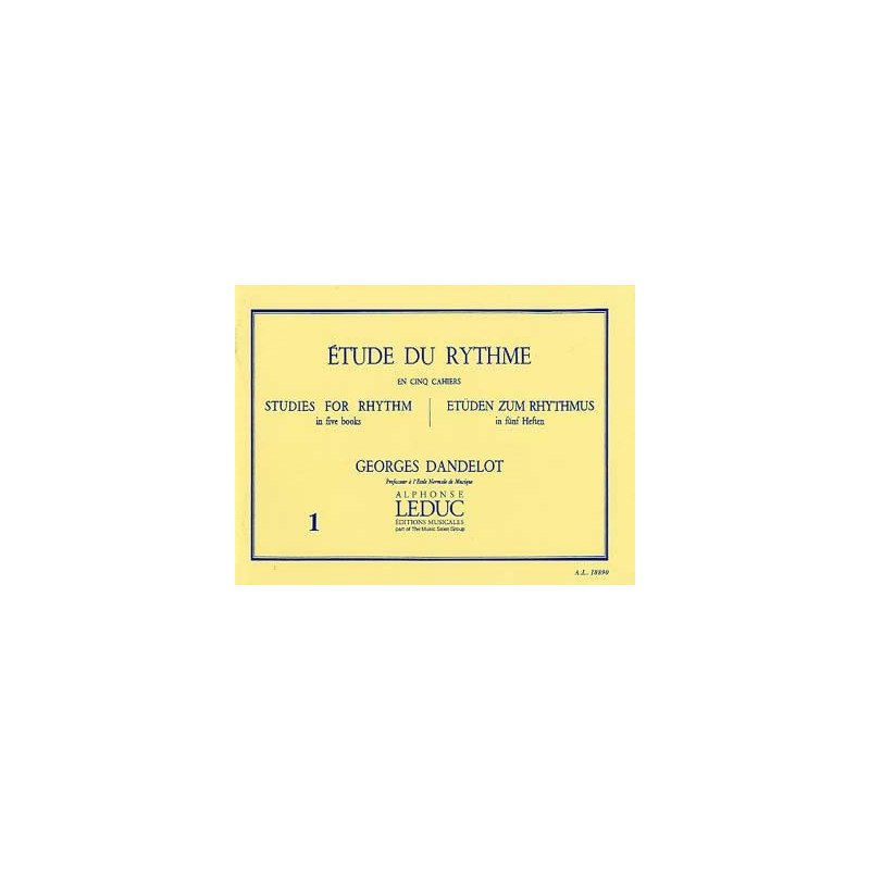 DANDELOT ETUDE DU RYTHME 1 AL18890