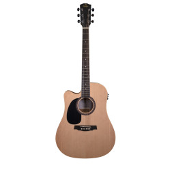 GUITARE PRODIPE FOLK DREADNOUGHT GAUCHER E/A LHSD25 CEQ