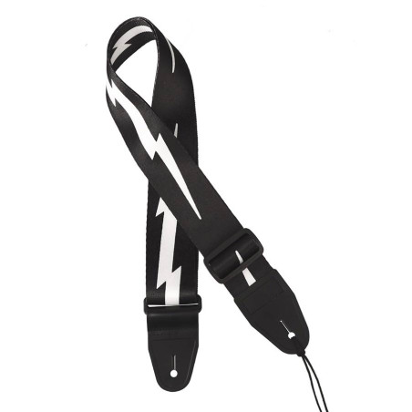 SANGLE GUITARE GAUCHO ICON SERIES LIGHTNING BOLT GST-160-LB