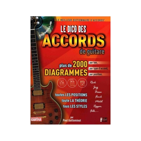 DICO DES ACCORDS 2000 DIAG PAUL GUILLEMINOT (PACK CD + PARTITION)