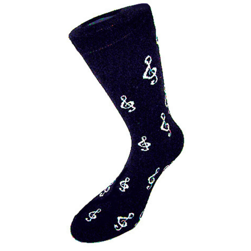 CHAUSSETTES NOIRES CLES DE SOL TAILLE 39/45