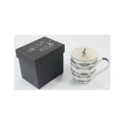 MUG NOTELINES WHITE 300ML M7000