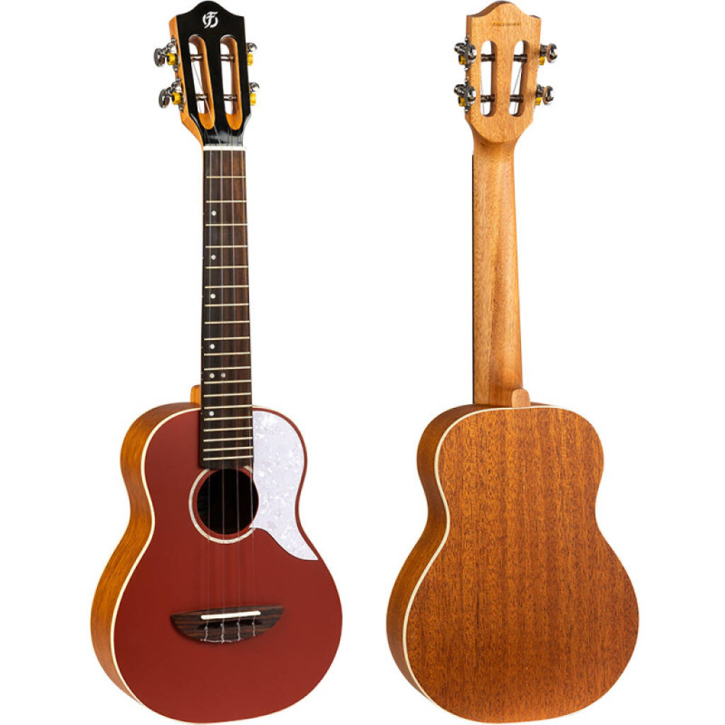 UKULELE FLIGHT CONCERT ELISE ECKLUND IRIS ROUGE AVEC HOUSSE ALMIRISRD