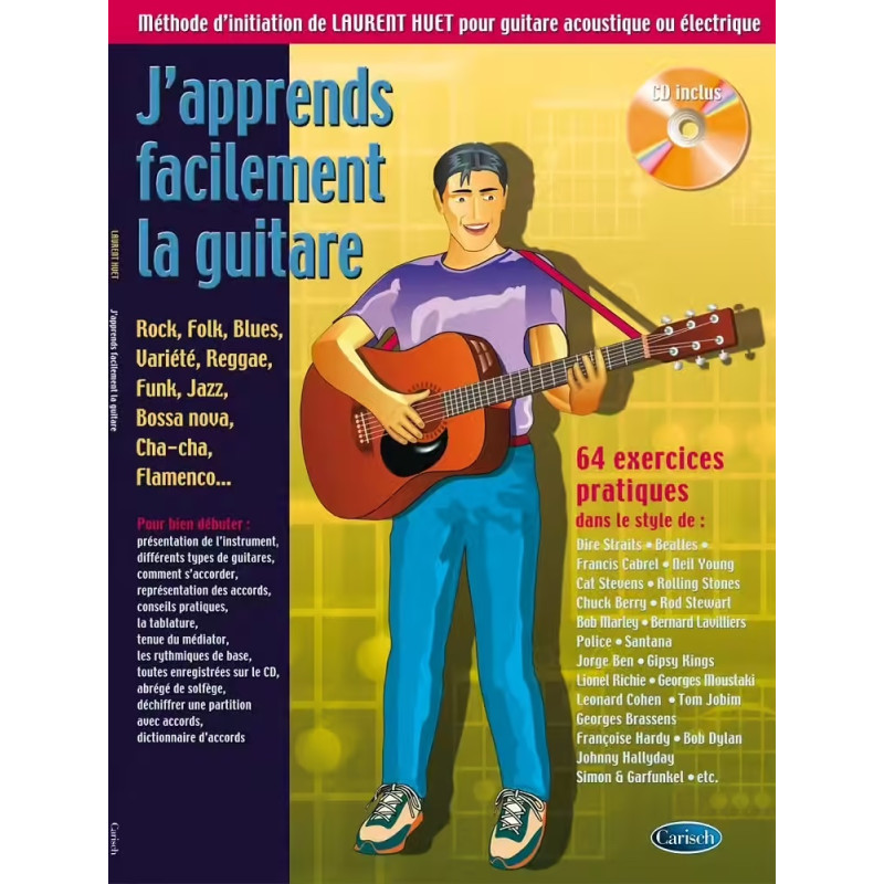 HUET J'APPRENDS FACILEMENT LA GUITARE MF2318