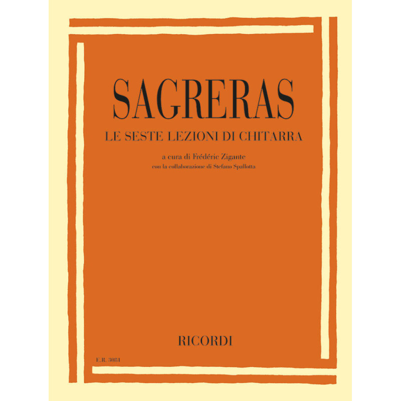 SAGRERAS 6EMES LECONS DE GUITARE